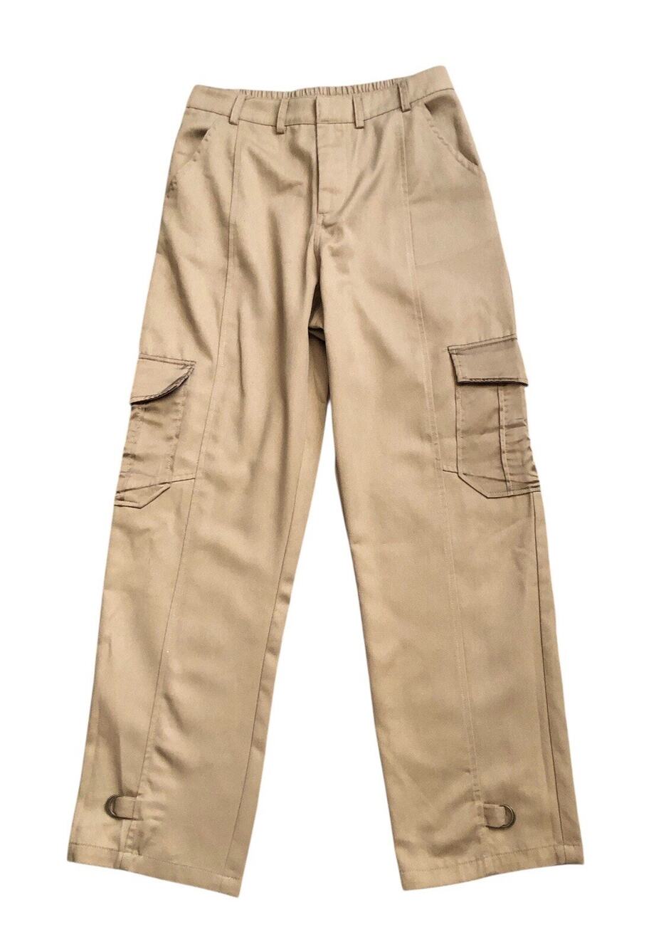 Heartloom Ginger Cargo Pants Womens Small High Rise Khaki Twill Elastic Waist